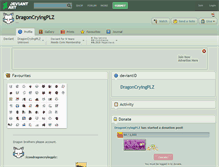 Tablet Screenshot of dragoncryingplz.deviantart.com