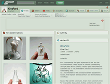 Tablet Screenshot of kivaford.deviantart.com