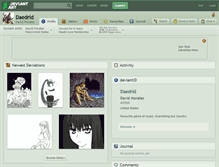 Tablet Screenshot of daedrid.deviantart.com