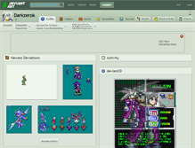 Tablet Screenshot of darkzerok.deviantart.com