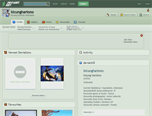 Tablet Screenshot of kicunghartono.deviantart.com