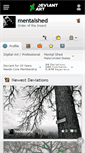 Mobile Screenshot of mentalshed.deviantart.com