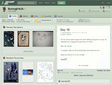 Tablet Screenshot of bunnygirle26.deviantart.com