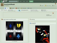 Tablet Screenshot of emochickofdeath.deviantart.com