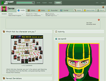 Tablet Screenshot of davoe.deviantart.com