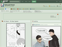 Tablet Screenshot of katsuyacrimson.deviantart.com
