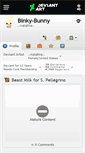 Mobile Screenshot of binky-bunny.deviantart.com