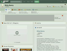 Tablet Screenshot of binky-bunny.deviantart.com