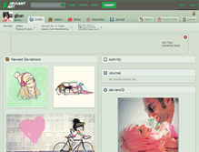 Tablet Screenshot of gksn.deviantart.com