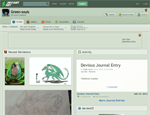 Tablet Screenshot of green-souls.deviantart.com