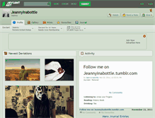 Tablet Screenshot of jeannyinabottle.deviantart.com