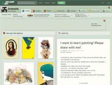 Tablet Screenshot of kresnotic.deviantart.com