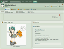 Tablet Screenshot of natsuko-matsumi.deviantart.com