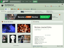Tablet Screenshot of glenroberson.deviantart.com