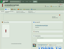Tablet Screenshot of exclamationmark2plz.deviantart.com