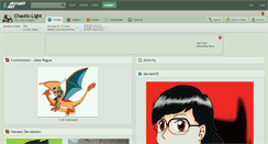 Desktop Screenshot of chaotic-light.deviantart.com