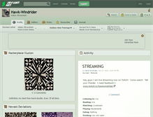 Tablet Screenshot of hawk-windrider.deviantart.com