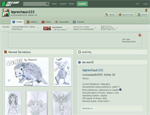 Tablet Screenshot of leprechaun333.deviantart.com