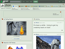 Tablet Screenshot of lilrockar.deviantart.com