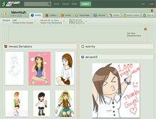 Tablet Screenshot of mewmuh.deviantart.com