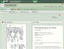 Tablet Screenshot of crescentmoonkiss.deviantart.com