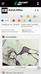 Mobile Screenshot of kuroi-mitsu.deviantart.com