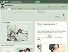 Tablet Screenshot of kuroi-mitsu.deviantart.com