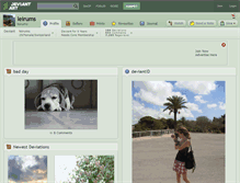 Tablet Screenshot of leirums.deviantart.com