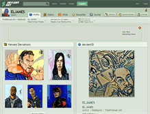 Tablet Screenshot of eljames.deviantart.com