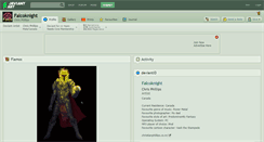 Desktop Screenshot of falcoknight.deviantart.com