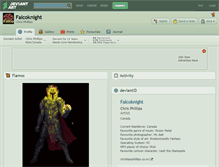 Tablet Screenshot of falcoknight.deviantart.com