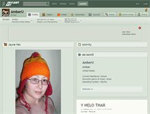 Tablet Screenshot of amberu.deviantart.com