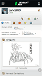 Mobile Screenshot of lancekio.deviantart.com