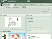 Tablet Screenshot of lancekio.deviantart.com