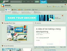 Tablet Screenshot of aneesah.deviantart.com