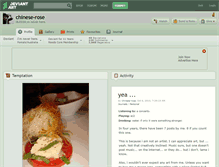 Tablet Screenshot of chinese-rose.deviantart.com