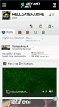 Mobile Screenshot of hellgatemarine.deviantart.com
