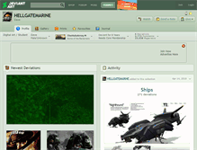 Tablet Screenshot of hellgatemarine.deviantart.com