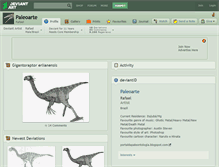 Tablet Screenshot of paleoarte.deviantart.com