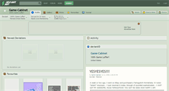 Desktop Screenshot of game-cabinet.deviantart.com