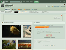 Tablet Screenshot of cristusdeath.deviantart.com