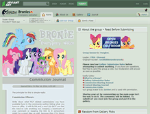 Tablet Screenshot of bronies.deviantart.com