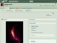 Tablet Screenshot of oldmanjames.deviantart.com