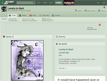 Tablet Screenshot of lonely-in-dark.deviantart.com