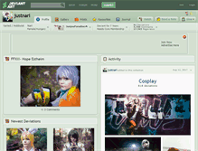 Tablet Screenshot of justnari.deviantart.com