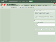 Tablet Screenshot of mcadoptables.deviantart.com