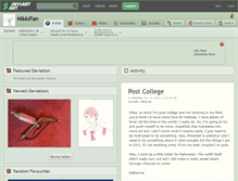 Tablet Screenshot of nikkifan.deviantart.com