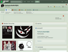 Tablet Screenshot of homunculustrollplz.deviantart.com