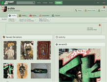 Tablet Screenshot of e-chin.deviantart.com