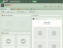 Tablet Screenshot of lanelink.deviantart.com